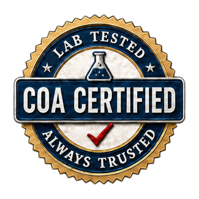 COA certified – lab tested, always trusted