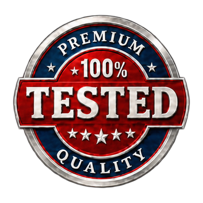 100% tested – premium quality