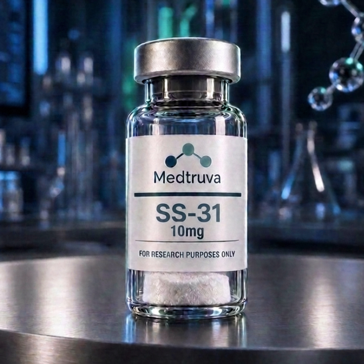 SS-31 research peptide vial for mitochondrial laboratory studies