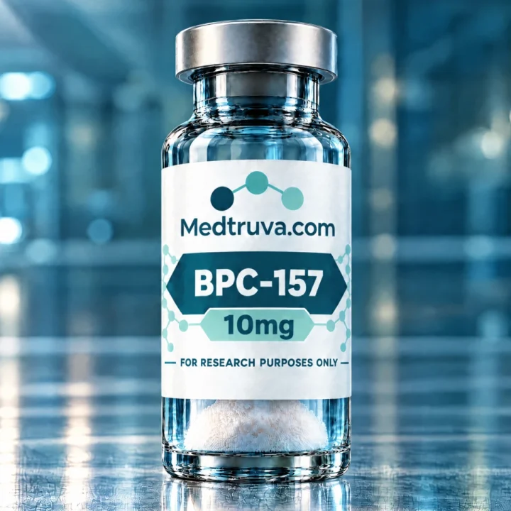 Medtruva BPC-157 10mg research peptide vial