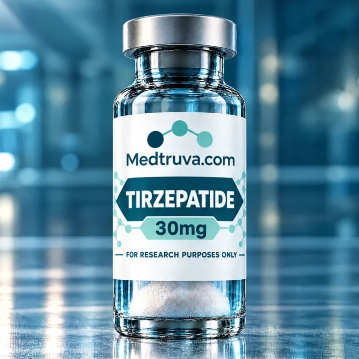 Medtruva Tirzepatide 30mg research peptide vial